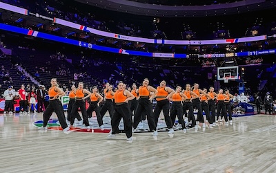 Middle Township High School Dance Team performs at Philadelphia 76ers Game