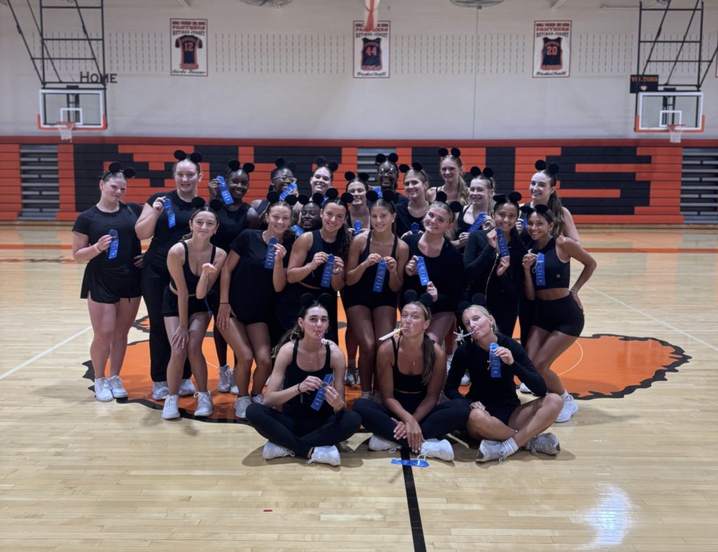 Middle Township High School Dance team in gym