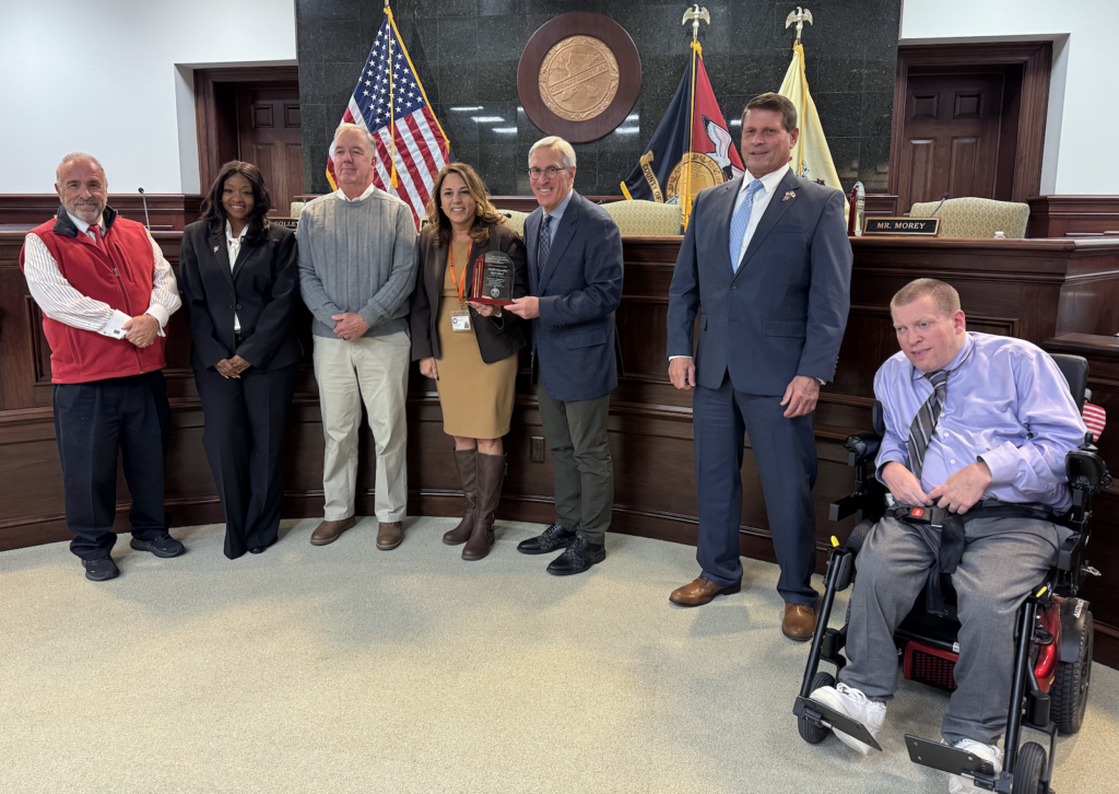 Cape May County Commissioner Director Leonard C. Desiderio, Commissioner Melanie Collette, Middle Township School District representatives Michael Hickman and Toni Lehman, Commissioner William Morey, Commissioner Vice Director Andrew Bulakowski, Commissioner Bobby Barr 