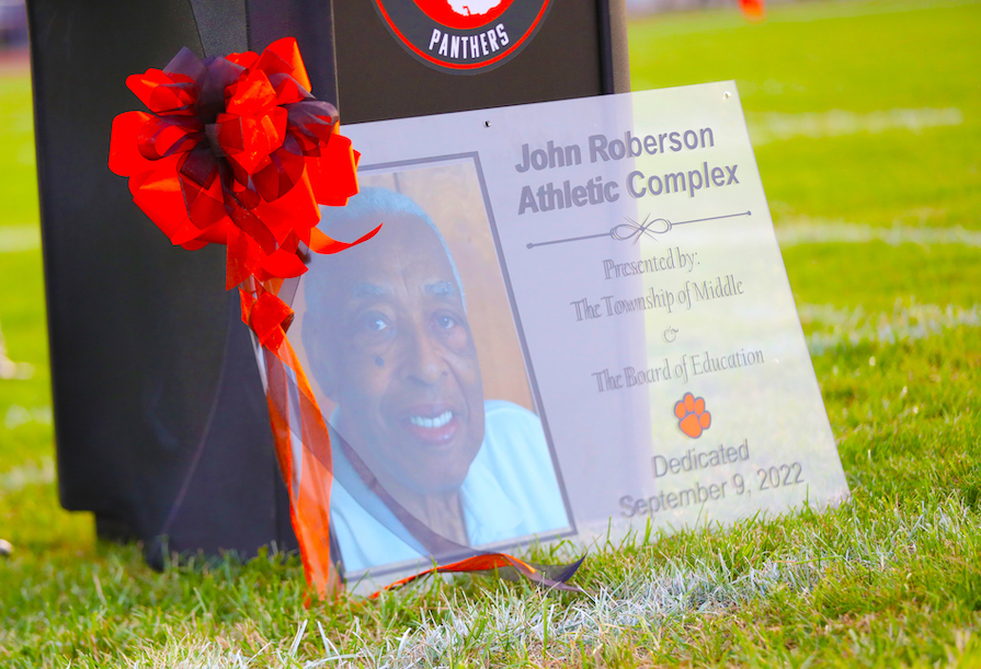 John Roberson Memorial Plaque for Memorial Field Dedication