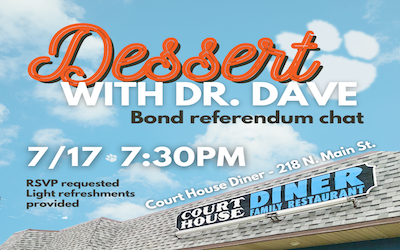 Middle Township school superintendent will discuss bond referendum   during ‘Dessert with Dr. Dave’ on July 17 at Court House Diner